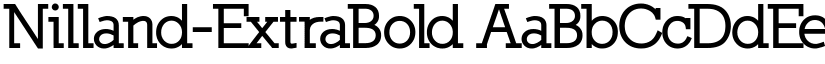 Nilland-ExtraBold font