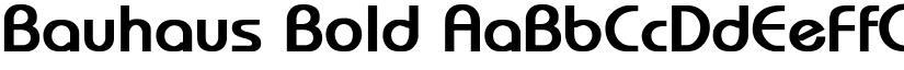 Bauhaus Bold font