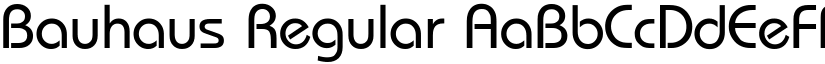 Bauhaus Regular font