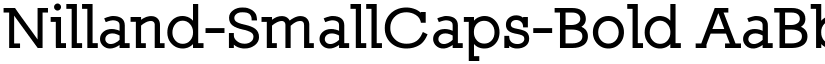 Nilland-SmallCaps-Bold font