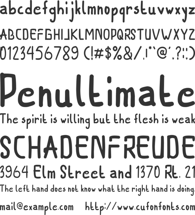 FUTENA font preview