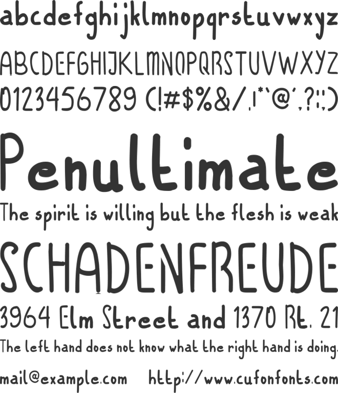 GAMASTA font preview