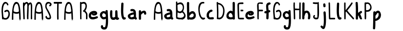 GAMASTA Regular font