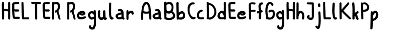 HELTER Regular font