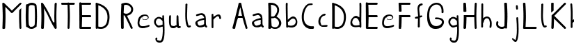 MONTED Regular font