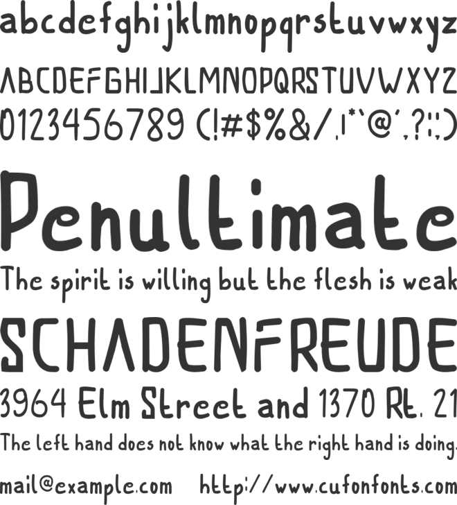 OFREME font preview