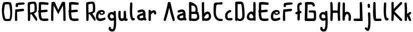 OFREME Regular font
