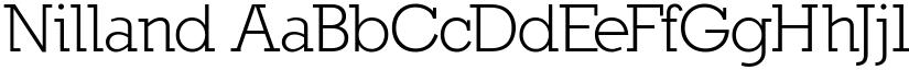 Nilland font