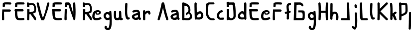 FERVEN Regular font