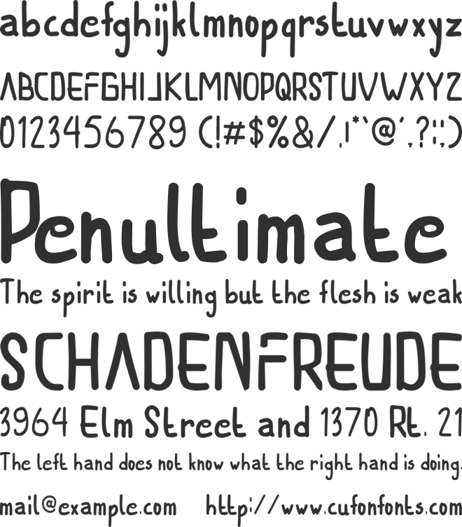 THE LAZIR font preview