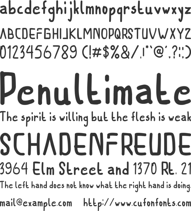 THE LAZIR font preview