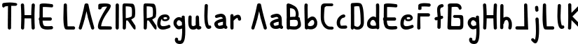 THE LAZIR Regular font
