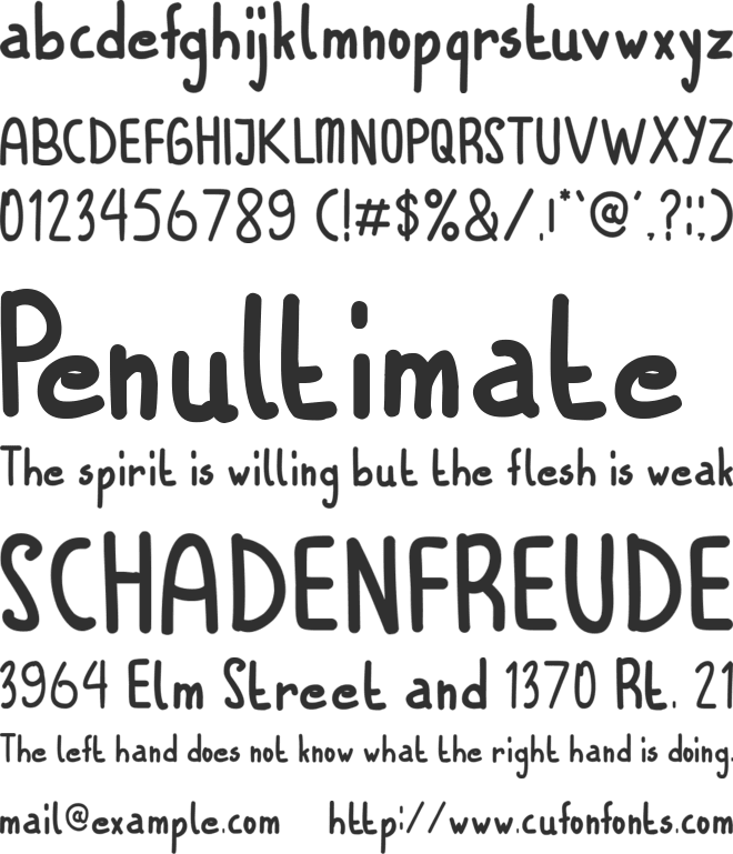 REMSI font preview