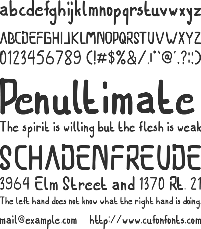 REFONE font preview