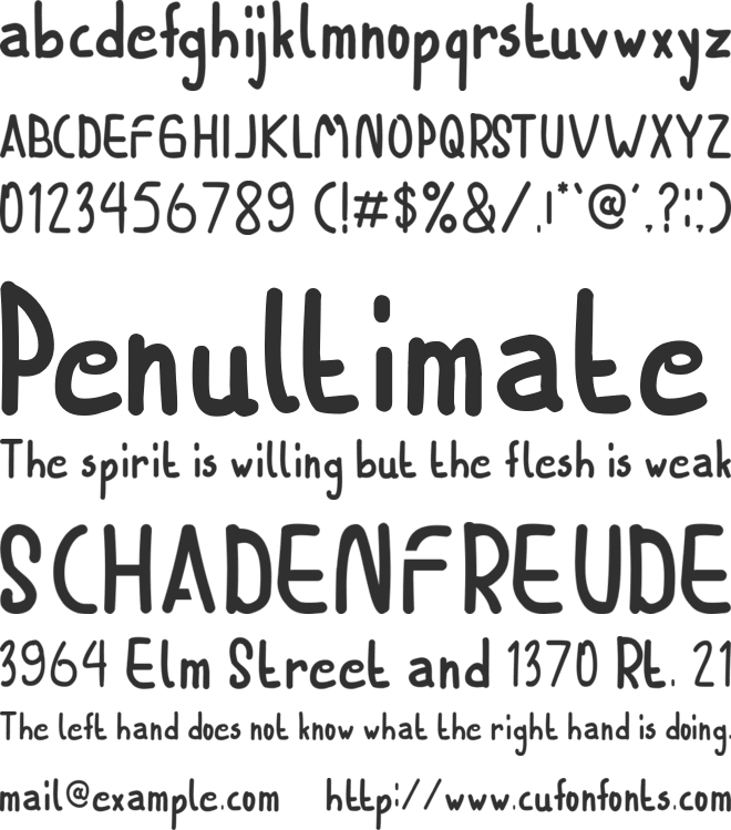 REFILL font preview