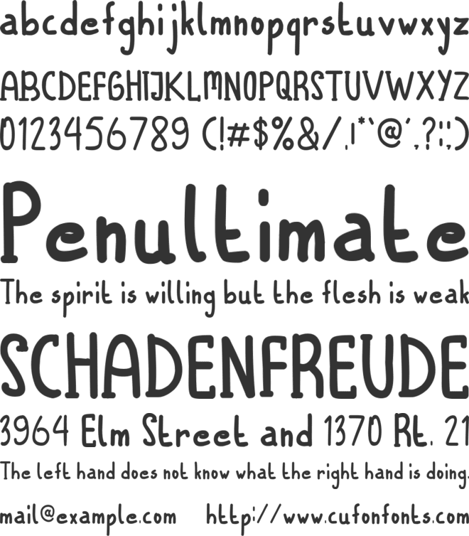 REDITON font preview