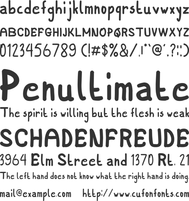 OPZITE font preview