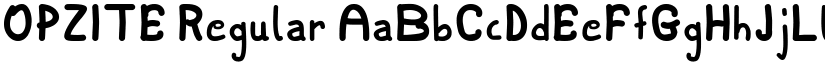 OPZITE Regular font