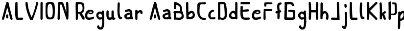 ALVION Regular font