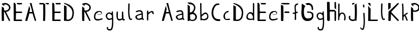 REATED Regular font