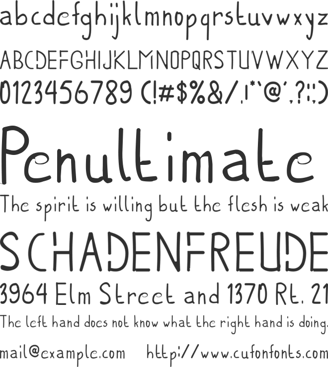 KENZE font preview
