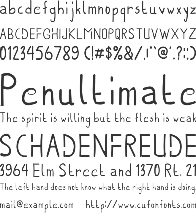 KENZE font preview
