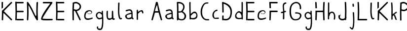 KENZE Regular font