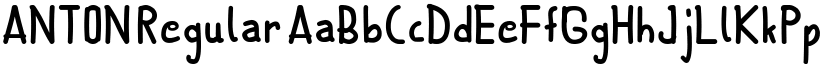 ANTON Regular font