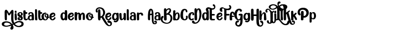 Mistaltoe demo Regular font