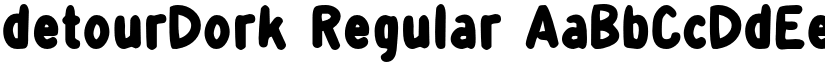 detourDork Regular font