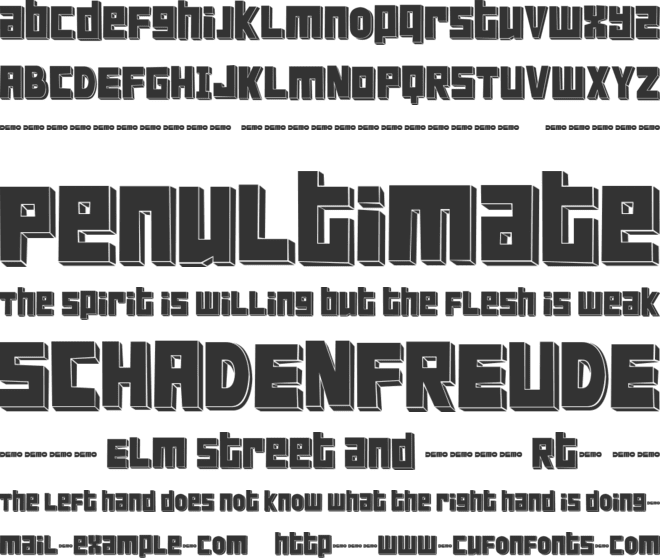 FT ScandinavianTitan font preview