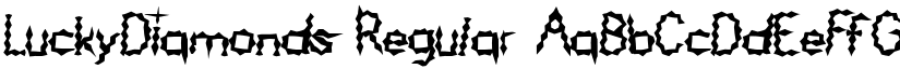LuckyDiamonds Regular font