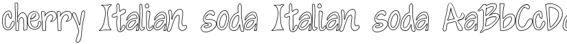 cherry Italian soda Italian_soda font