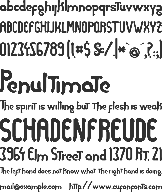 Caramelo font preview