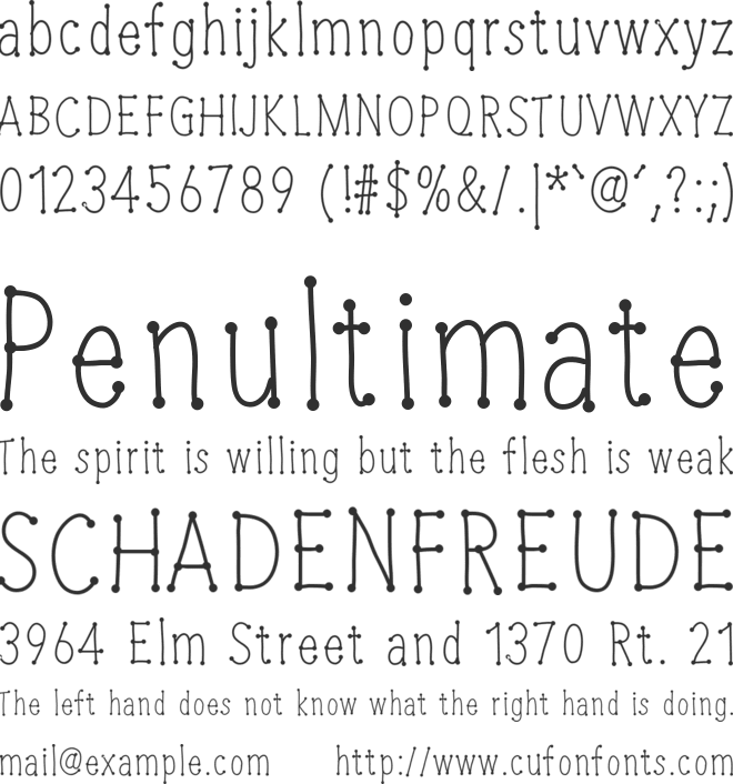 CheeseWine font preview