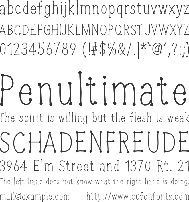 CheeseWine font preview