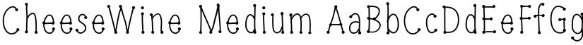 CheeseWine Medium font