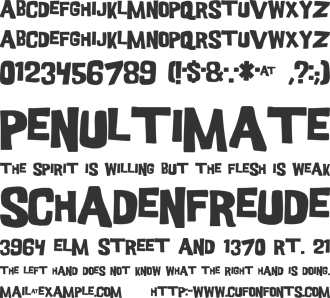 Good Girl font preview