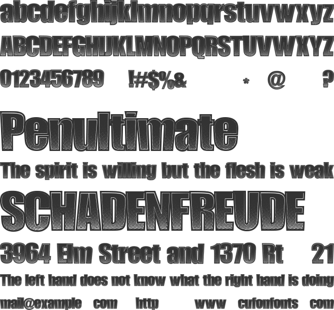 LateNoise font preview