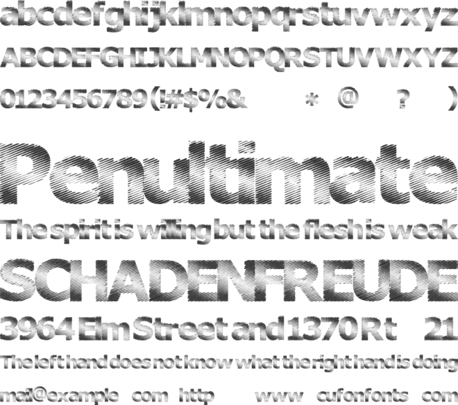 Plutonium font preview