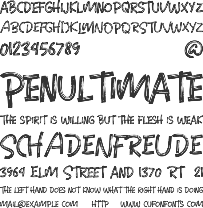 BlinkStones font preview