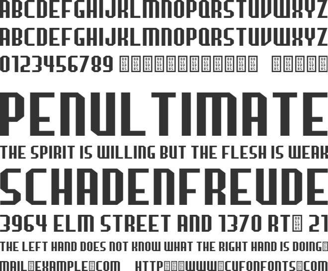 Bondoyudo Sans font preview