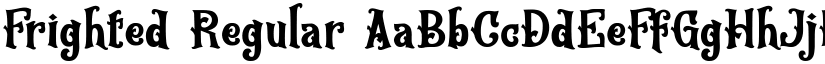 Frighted Regular font