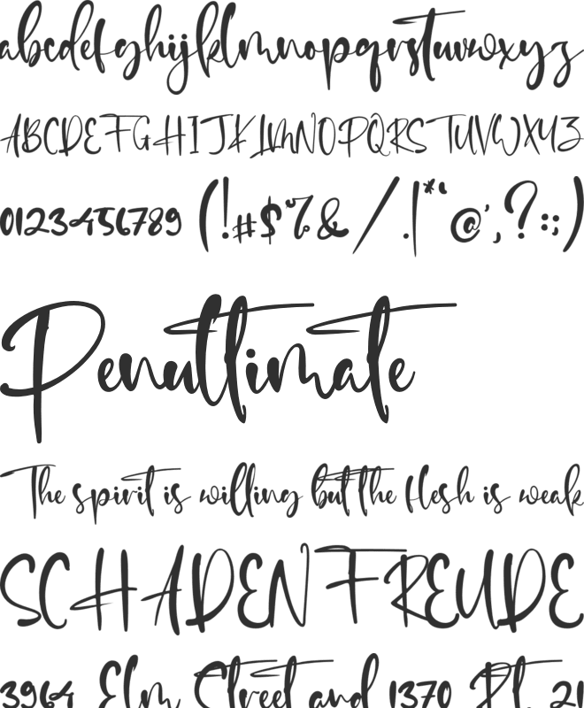 Sweetchild font preview