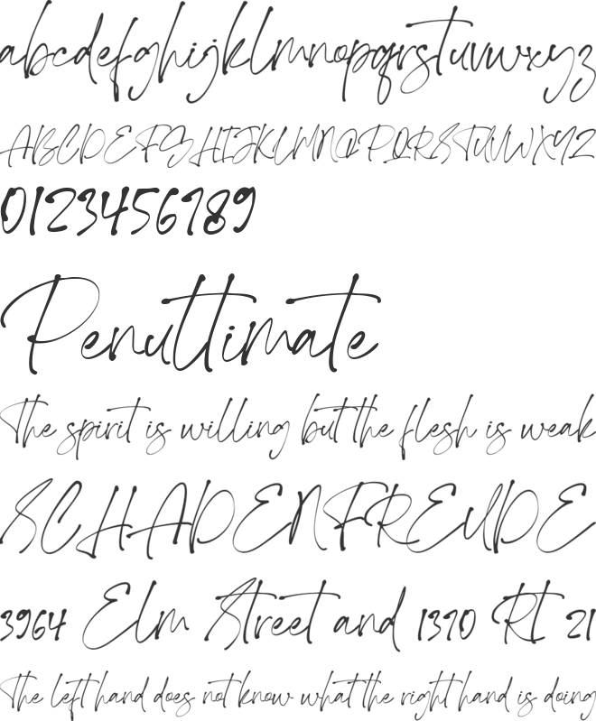 Black Phantom font preview