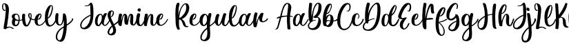 Lovely Jasmine Regular font