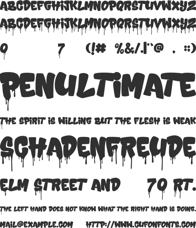 Badrips font preview