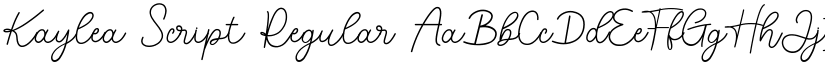 Kaylea Script Regular font