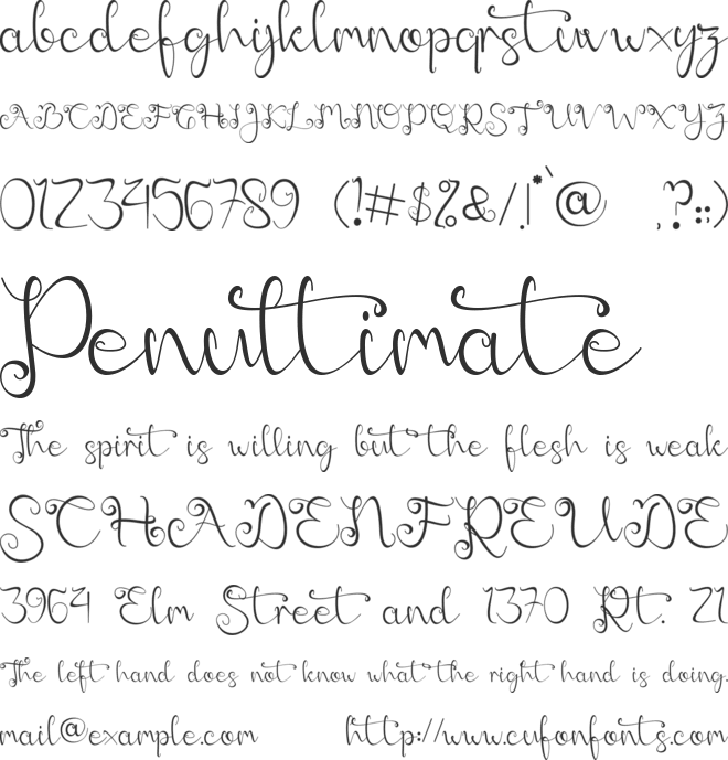 Bellrish - Personal Use font preview
