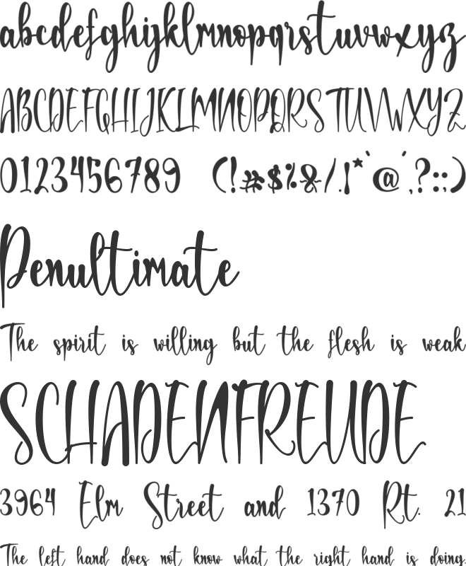 Shivanya- PERSONAL USE font preview